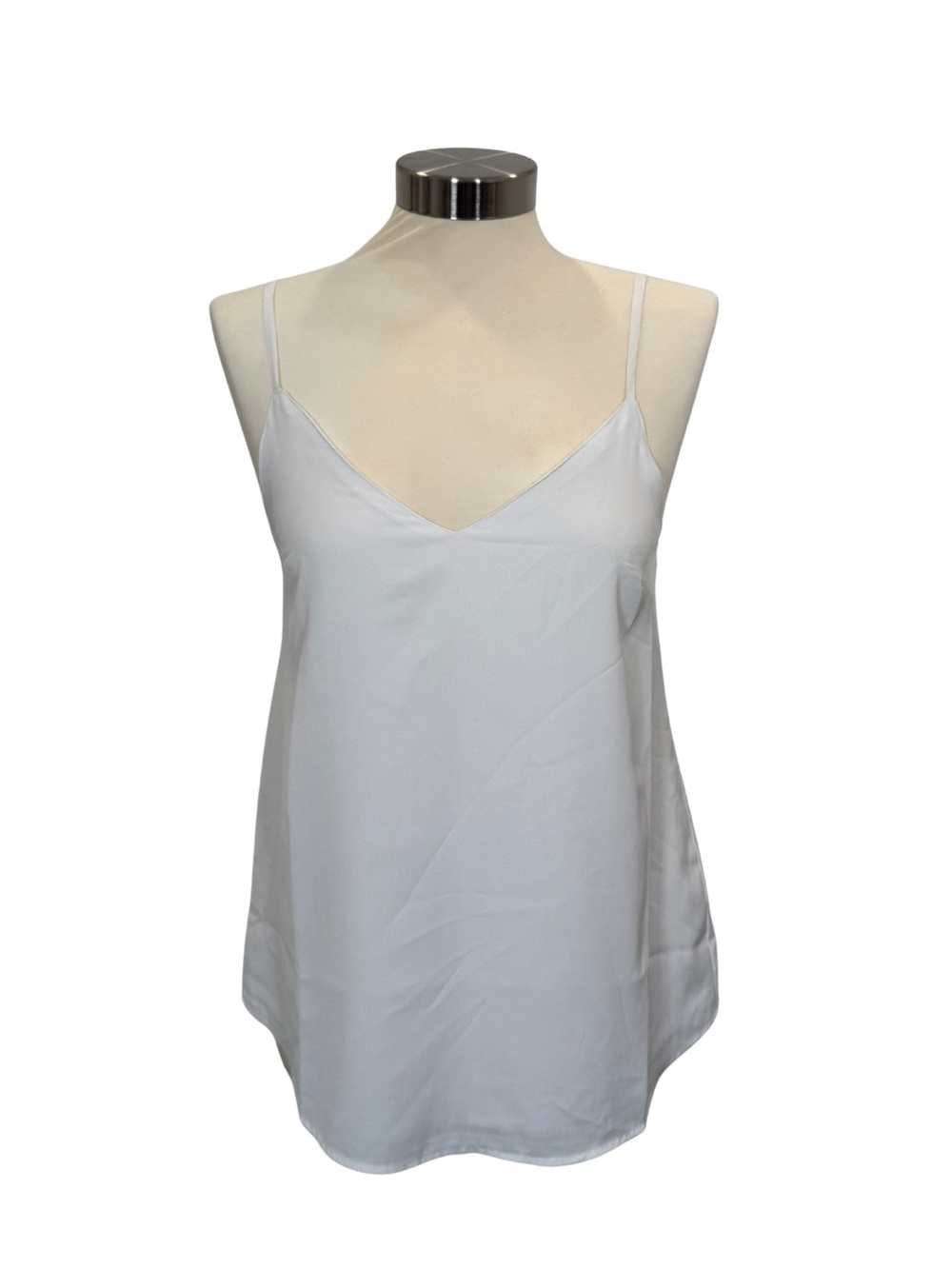 ASOS White Satin V-Neck Camisole